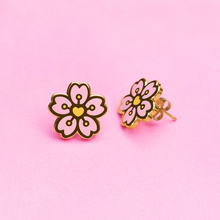 Load image into Gallery viewer, Sakura Drops Earrings & Pin