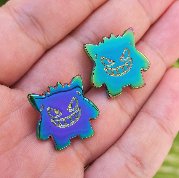Monster Rainbow Ghost Pins