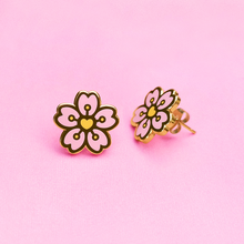 Load image into Gallery viewer, Sakura Drops Earrings &amp; Pin
