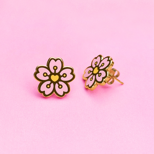 Sakura Drops Earrings & Pin
